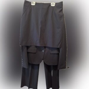 New York & Company 3 piece Black Pinstripe Suit